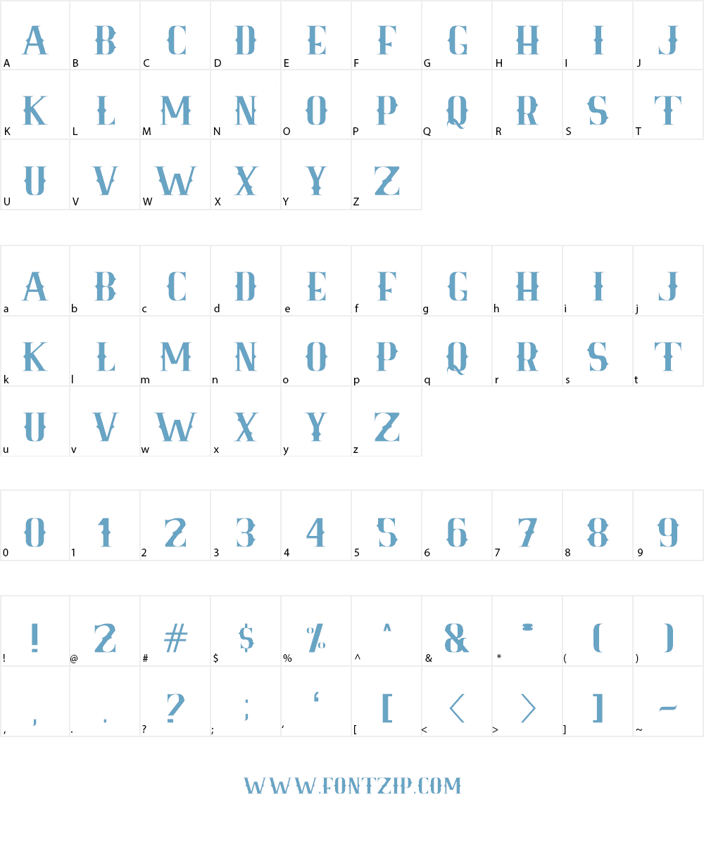 Royale Kingdom DEMO Font Character